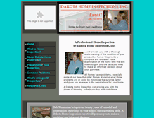Tablet Screenshot of dakotahomeinspection.com
